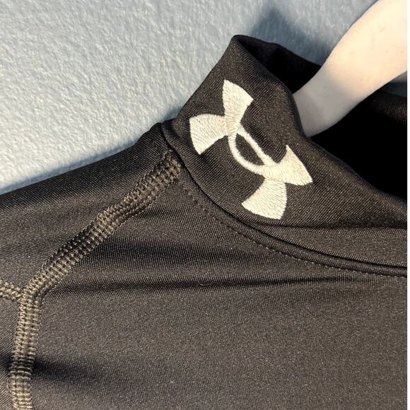 UNDER ARMOUR YOUTH LARGE BLACK LONG SLEEVE COMPRESSION SHIRT - Picture 3 of 10